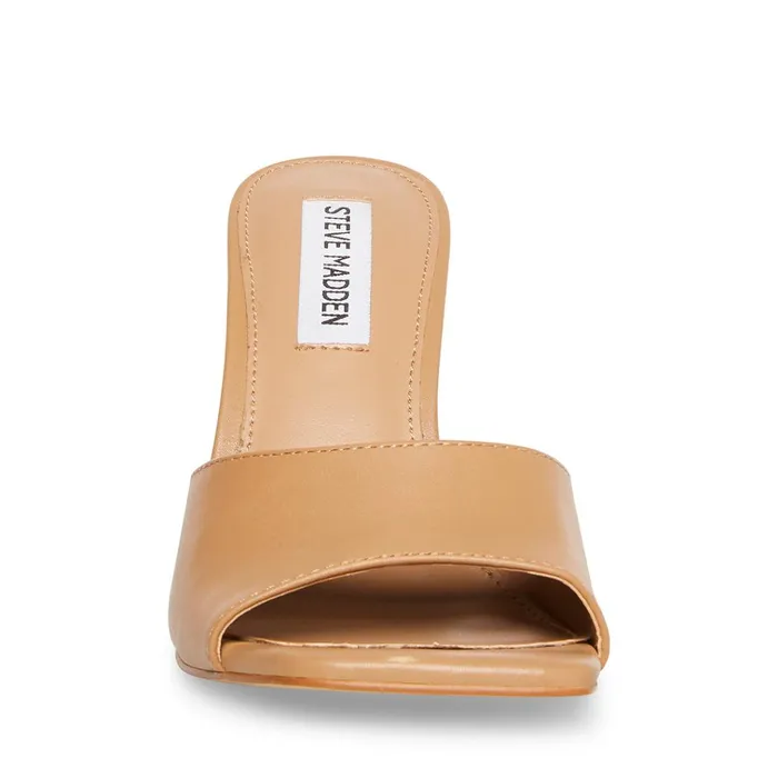Womens Signal Tan Leather Steve Madden Heels