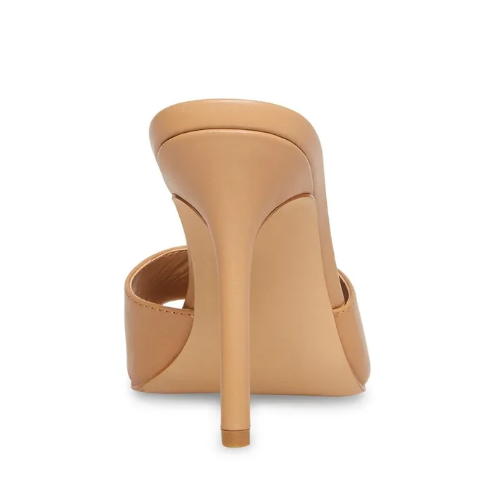 Womens Signal Tan Leather Steve Madden Heels