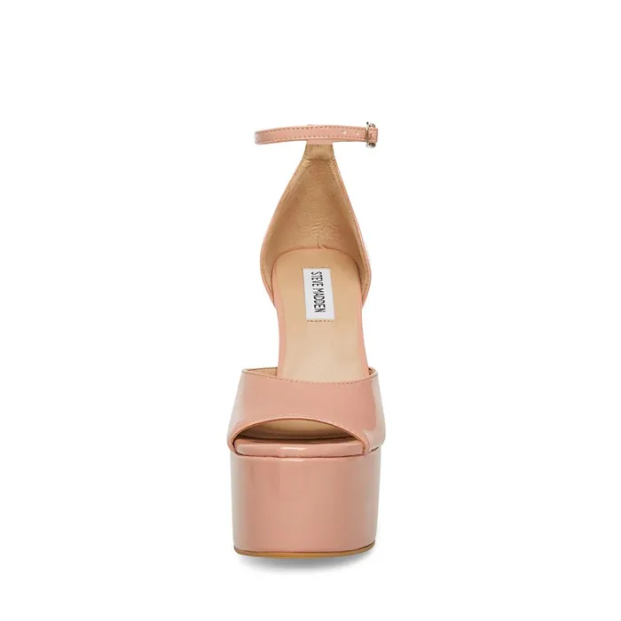 Womens Skye Blush Patent Steve Madden Heels
