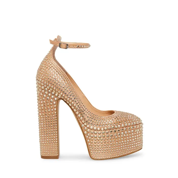 Womens SkyriseR Rhinestones Steve Madden Heels