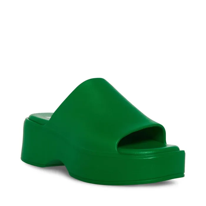 Womens SlinkyJ Green Steve Madden Sandals