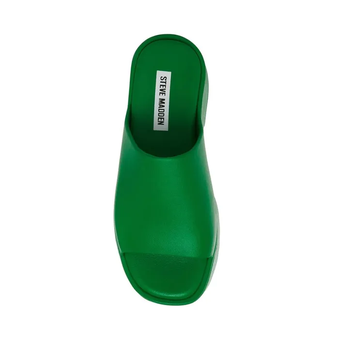 Womens SlinkyJ Green Steve Madden Sandals