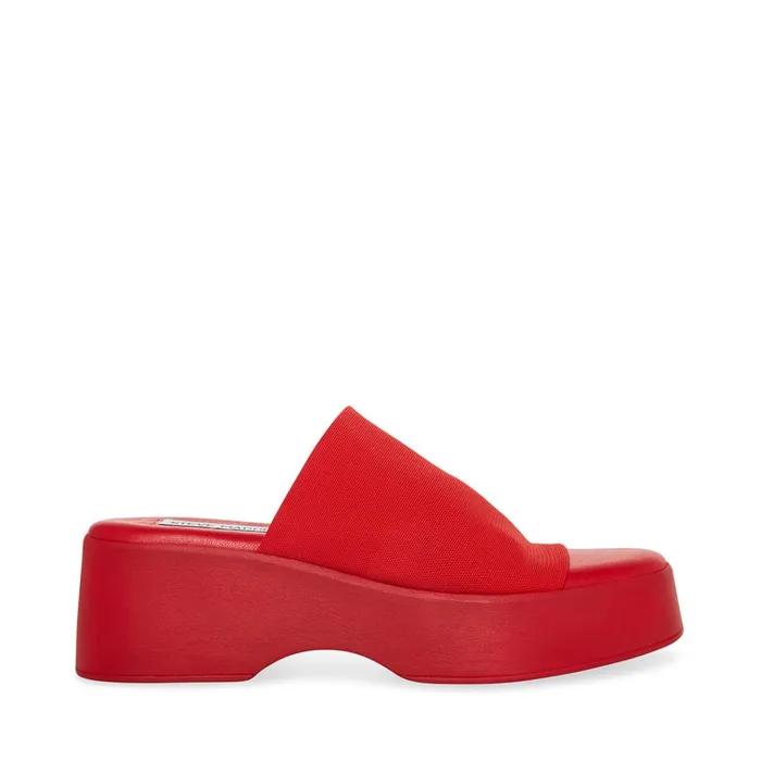 Womens Slinky30 Red Steve Madden Sandals