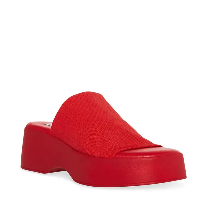Womens Slinky30 Red Steve Madden Sandals