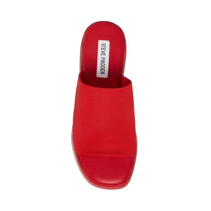 Womens Slinky30 Red Steve Madden Sandals