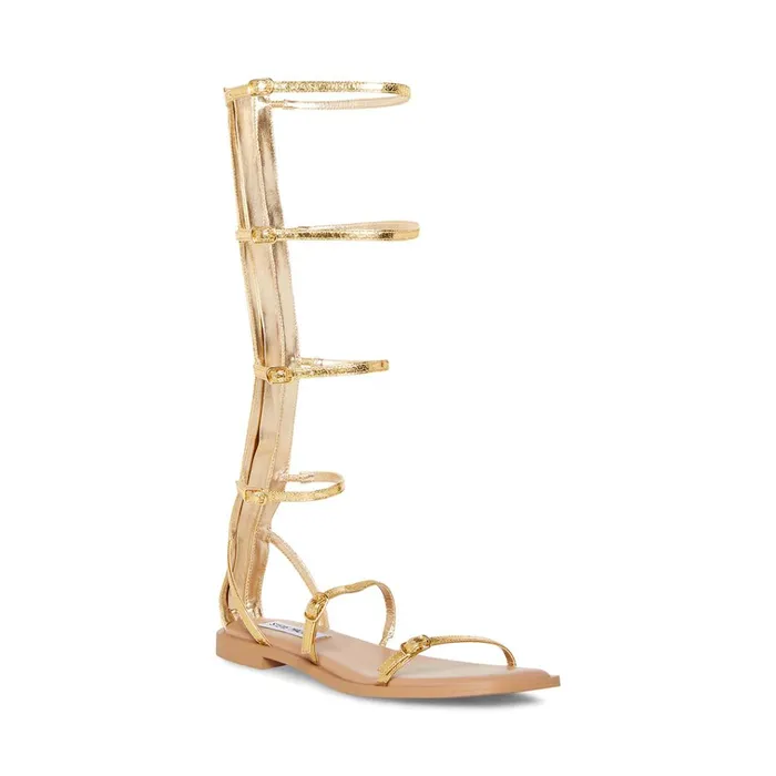 Womens Spartan Gold Steve Madden Sandals