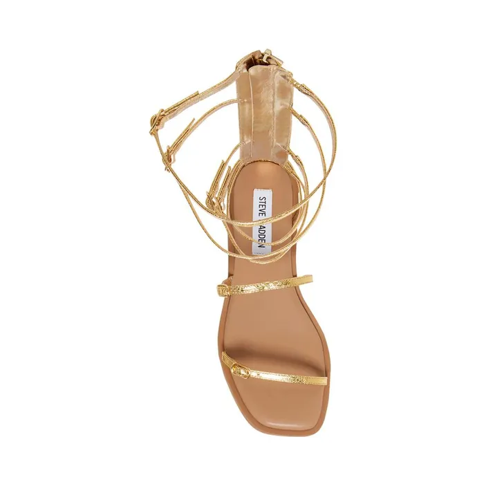 Womens Spartan Gold Steve Madden Sandals