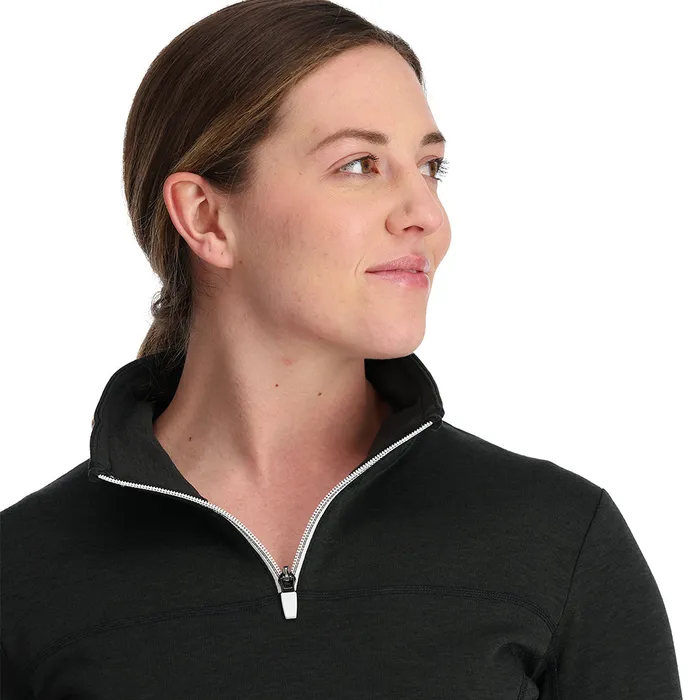 Womens Speed Half Zip 8211 Black Spyder Fleece