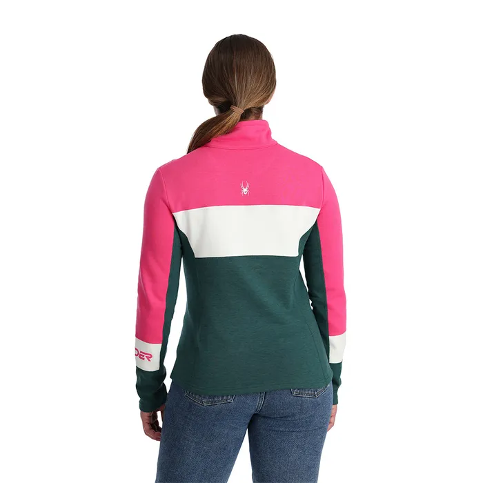 Womens Speed Half Zip 8211 Cypress Green Spyder Fleece