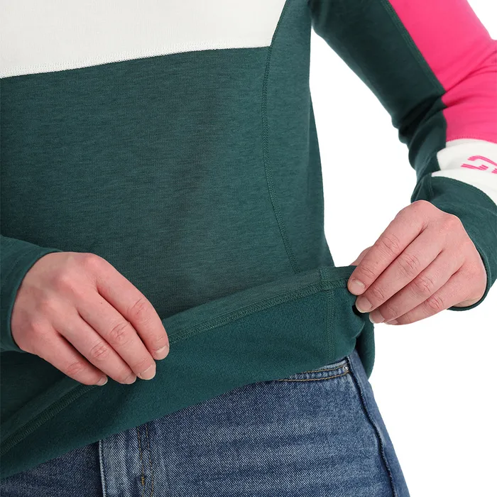 Womens Speed Half Zip 8211 Cypress Green Spyder Fleece
