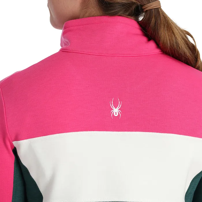 Womens Speed Half Zip 8211 Cypress Green Spyder Fleece