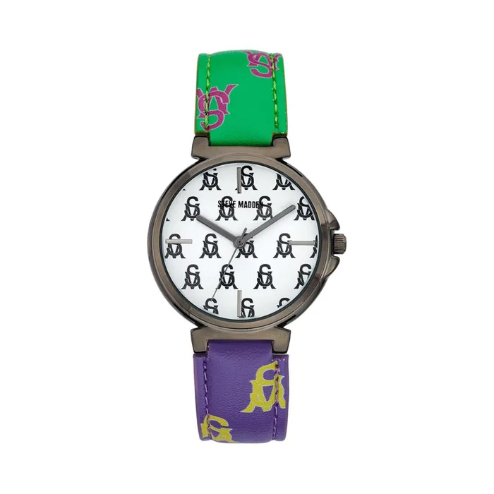 Womens Stacked Logo Watch Multi Steve Madden Watches