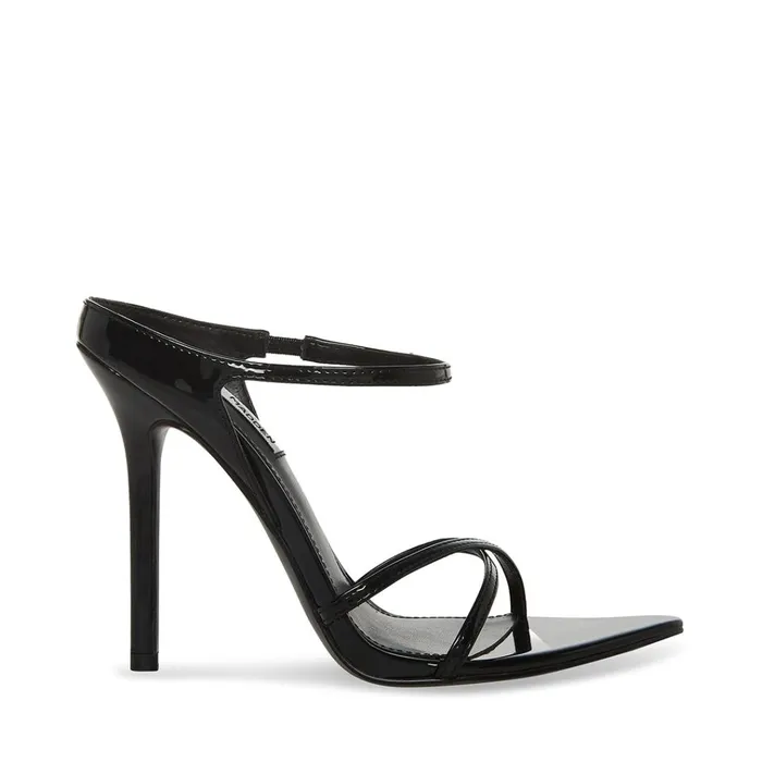 Womens Stunner Black Patent Steve Madden Heels