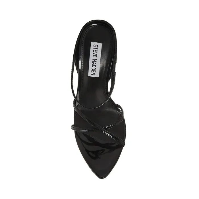 Womens Stunner Black Patent Steve Madden Heels