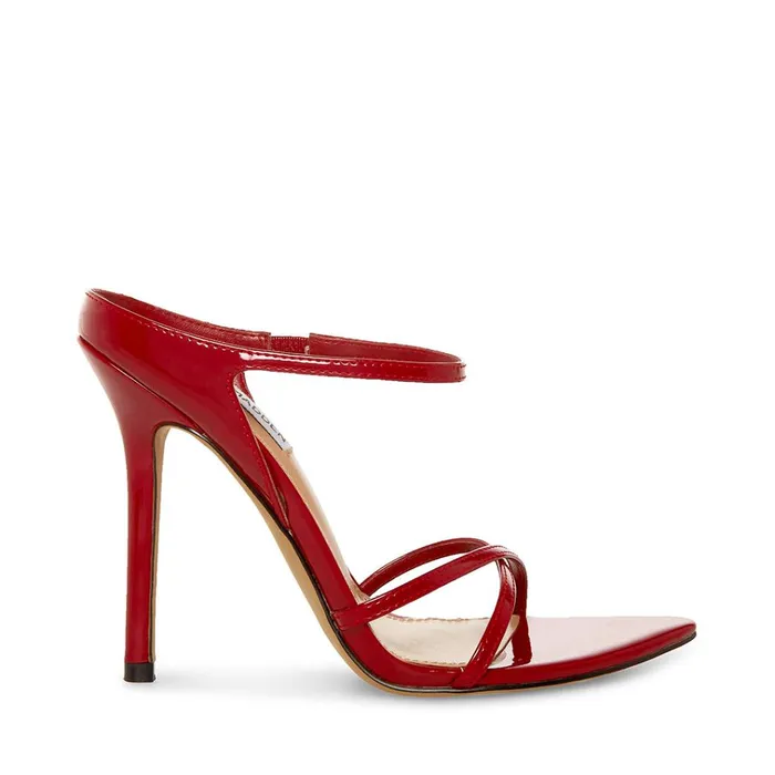 Womens Stunner Red Patent Steve Madden Heels