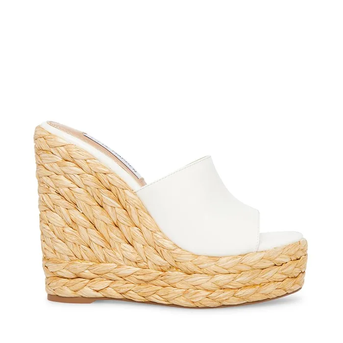 Womens Tabitha White Patent Steve Madden Sandals