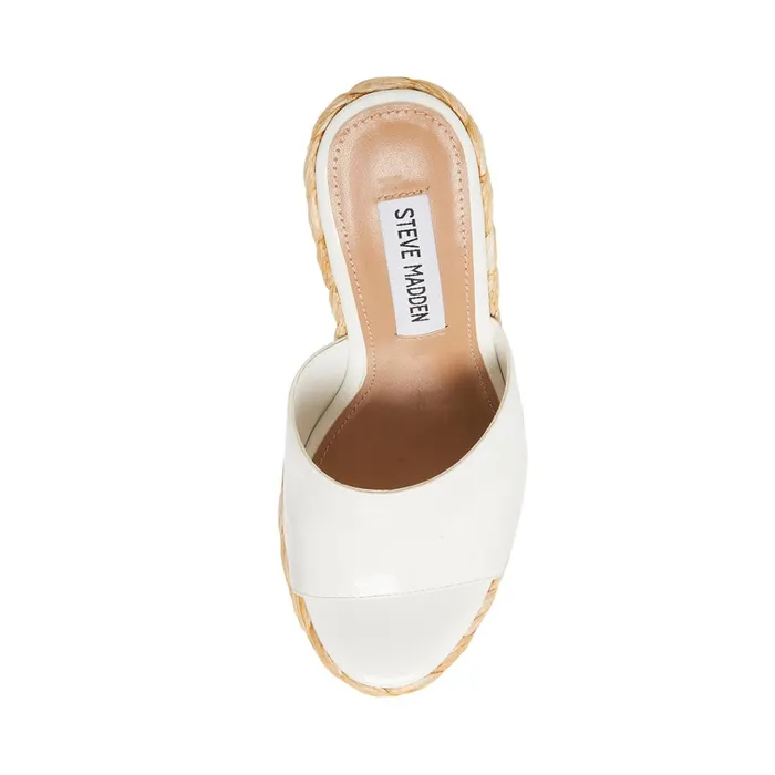 Womens Tabitha White Patent Steve Madden Sandals