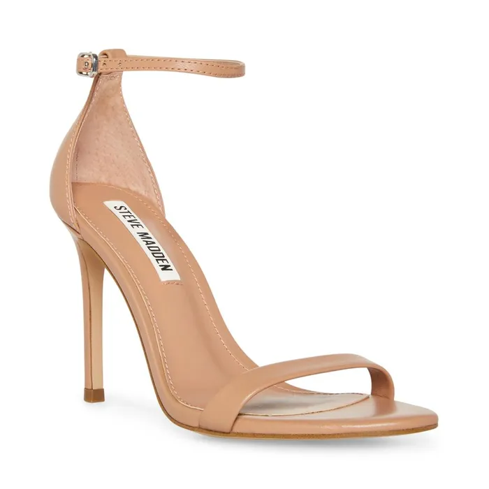 Womens Tecy Tan Leather Steve Madden Heels
