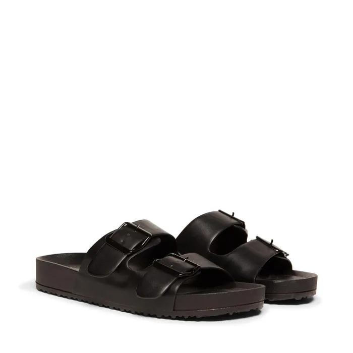 Womens TeddyT Black Steve Madden Sandals