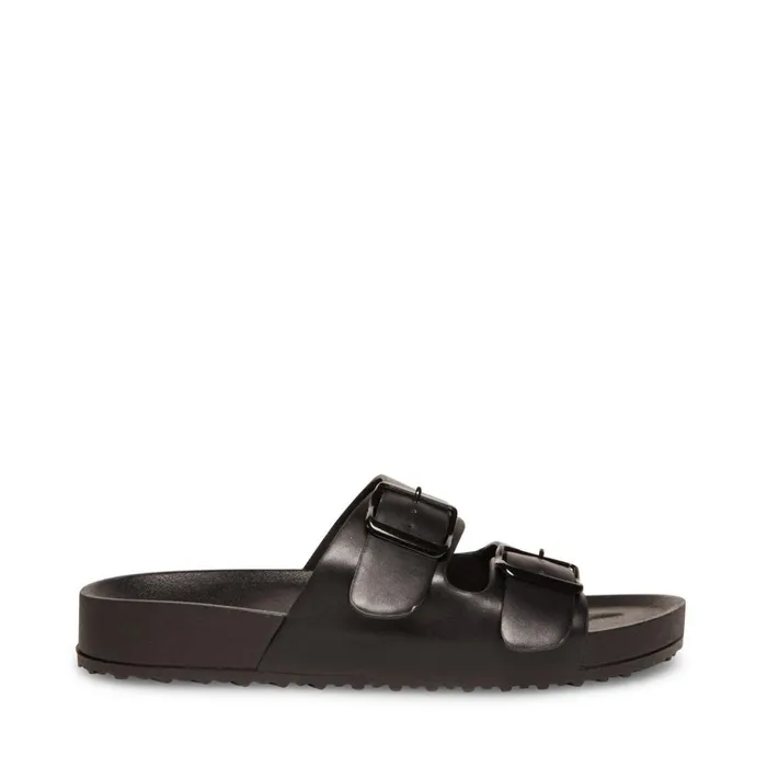 Womens TeddyT Black Steve Madden Sandals