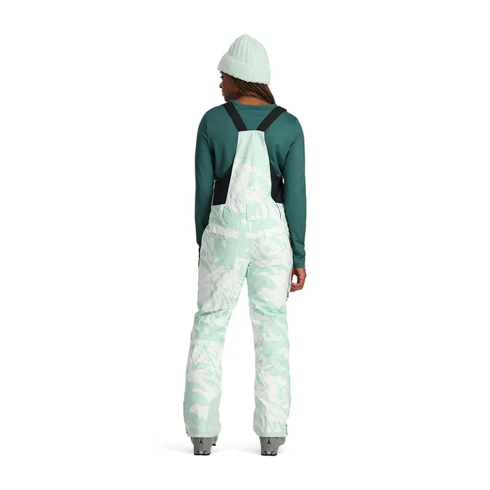 Womens Terrain Bib 8211 White Combo Spyder Pants