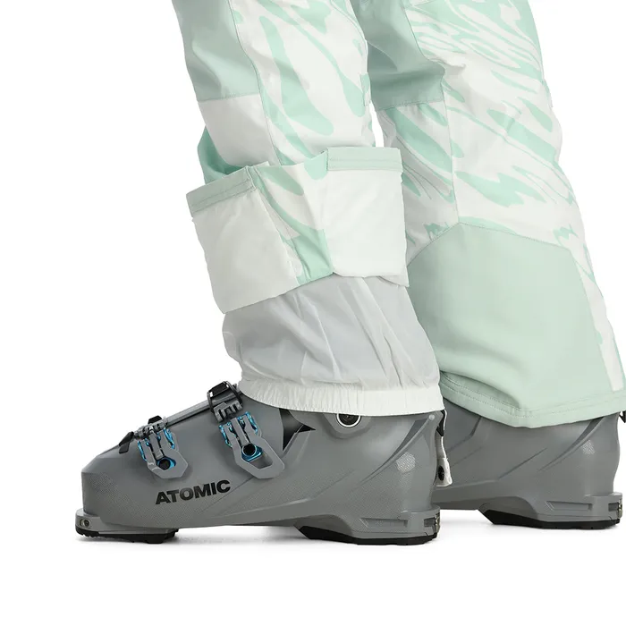Womens Terrain Bib 8211 White Combo Spyder Pants