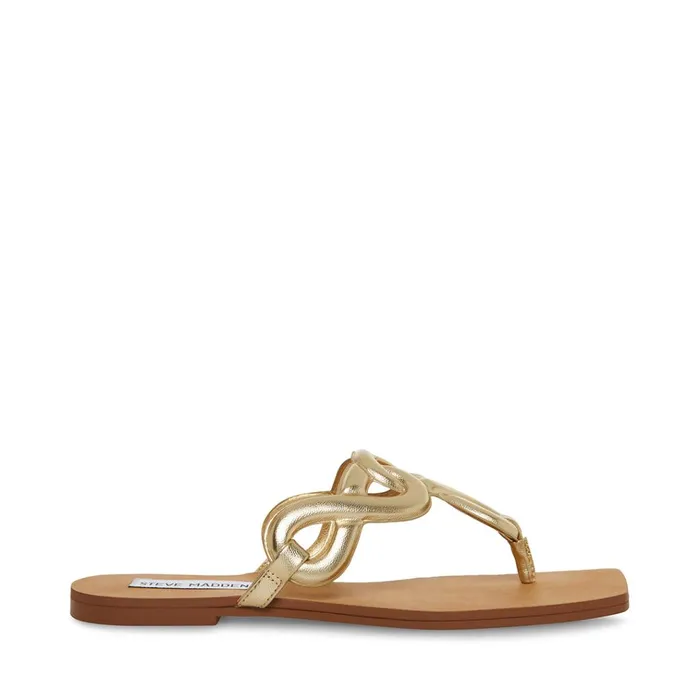Womens Terri Gold Steve Madden Sandals