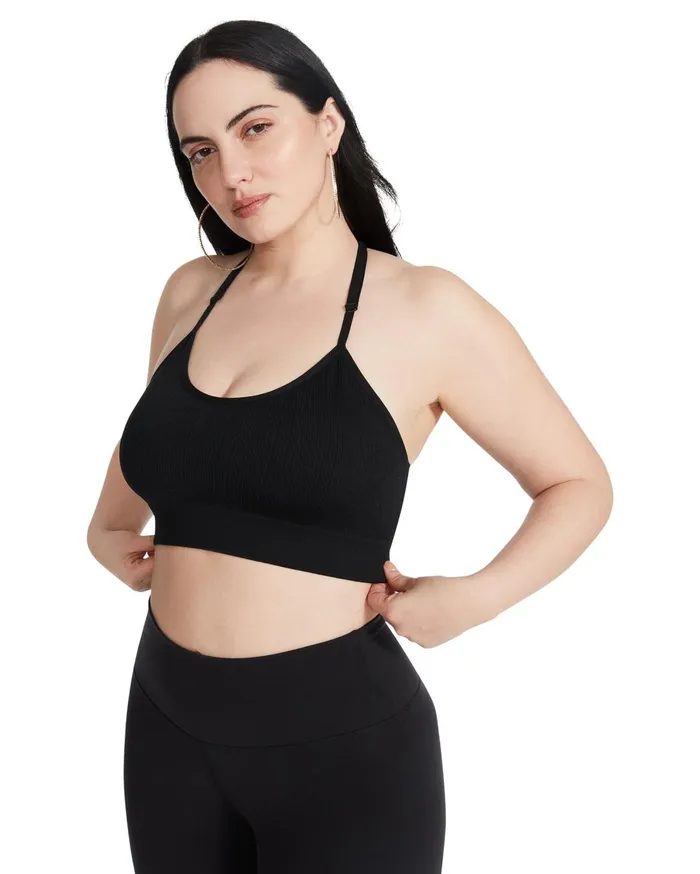 Womens The Ella Mesh Bralette Black Steve Madden Tops and Shirts