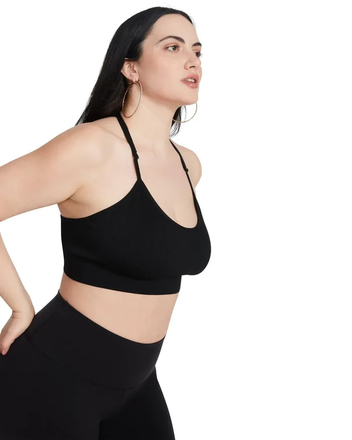 Womens The Ella Mesh Bralette Black Steve Madden Tops and Shirts