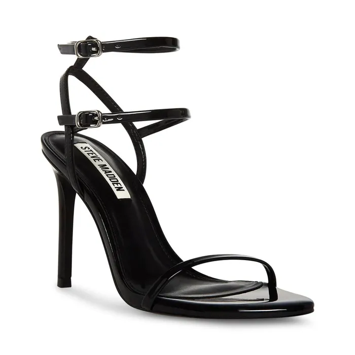 Womens Theresa Black Patent Steve Madden Heels