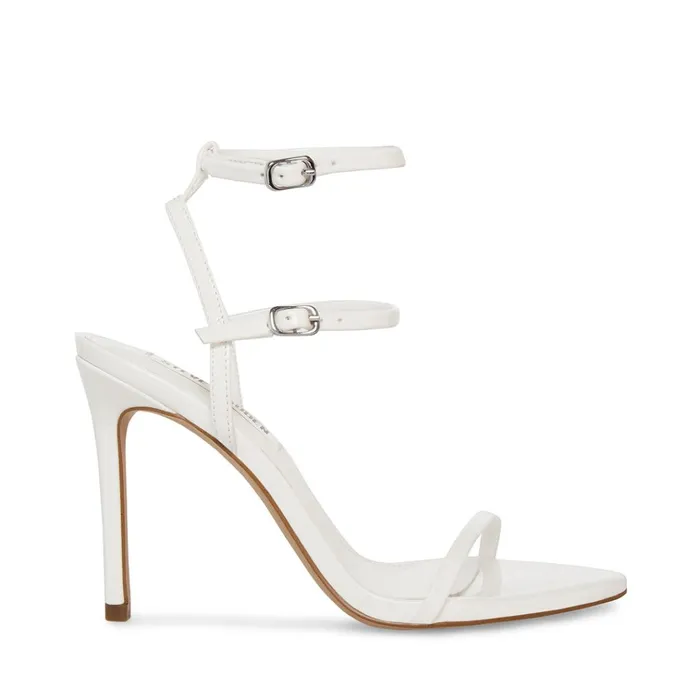 Womens Theresa White Patent Steve Madden Heels
