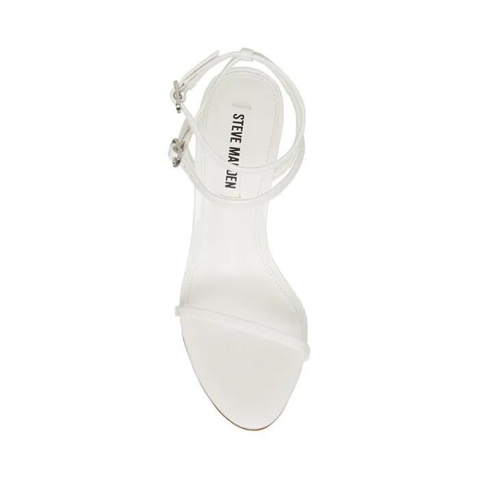 Womens Theresa White Patent Steve Madden Heels