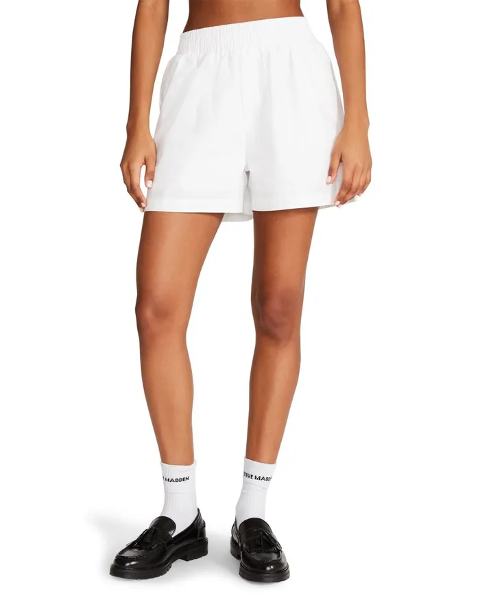 Womens Tish Short White Steve Madden Bottoms