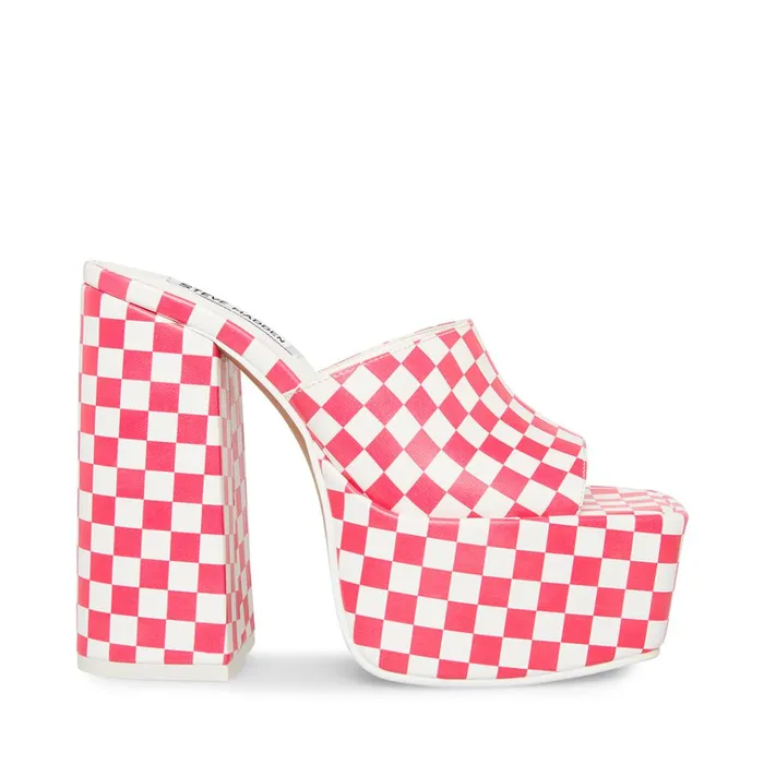 Womens Trixie PinkWhite Steve Madden Heels