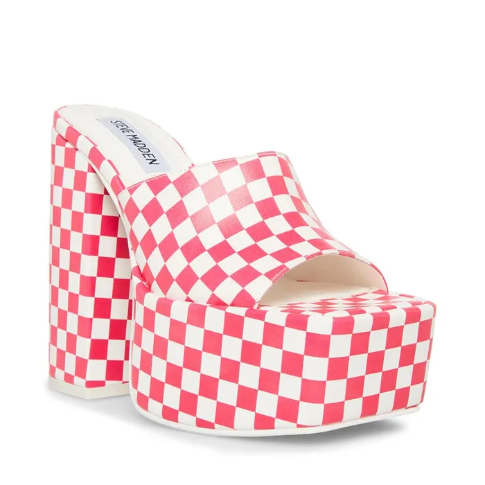Womens Trixie PinkWhite Steve Madden Heels