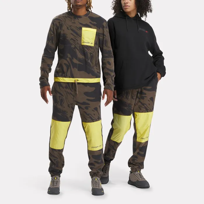 Womens Unisex Spyder X Reebok Lounge 8211 Brown Spyder Pants