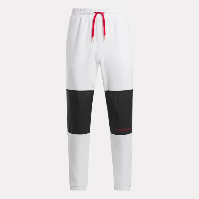 Womens Unisex Spyder X Reebok Lounge 8211 White Spyder Pants