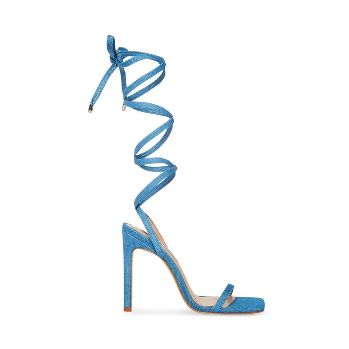 Womens Upgraded Denim Fabric Steve Madden Heels
