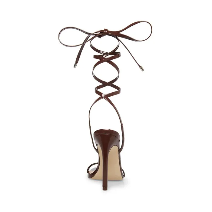 Womens Uplift Brown Patent Steve Madden Heels