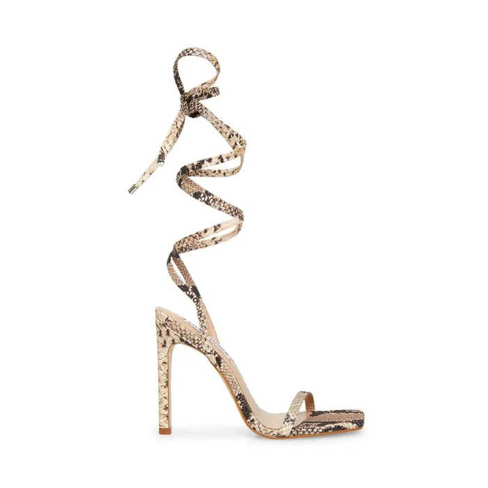 Womens Uplift Natural Snake Steve Madden Heels