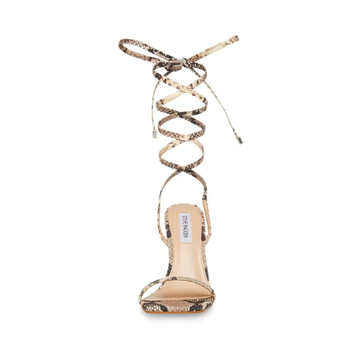 Womens Uplift Natural Snake Steve Madden Heels