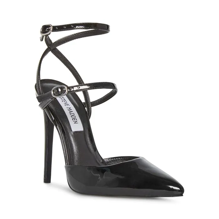 Womens Variety Black Patent Steve Madden Heels