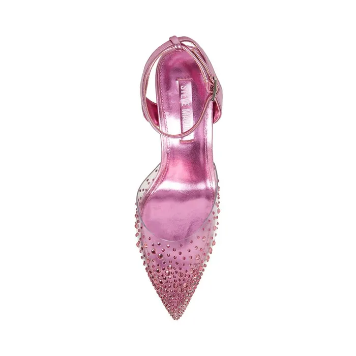 Womens Venus Pink Metallic Steve Madden Heels