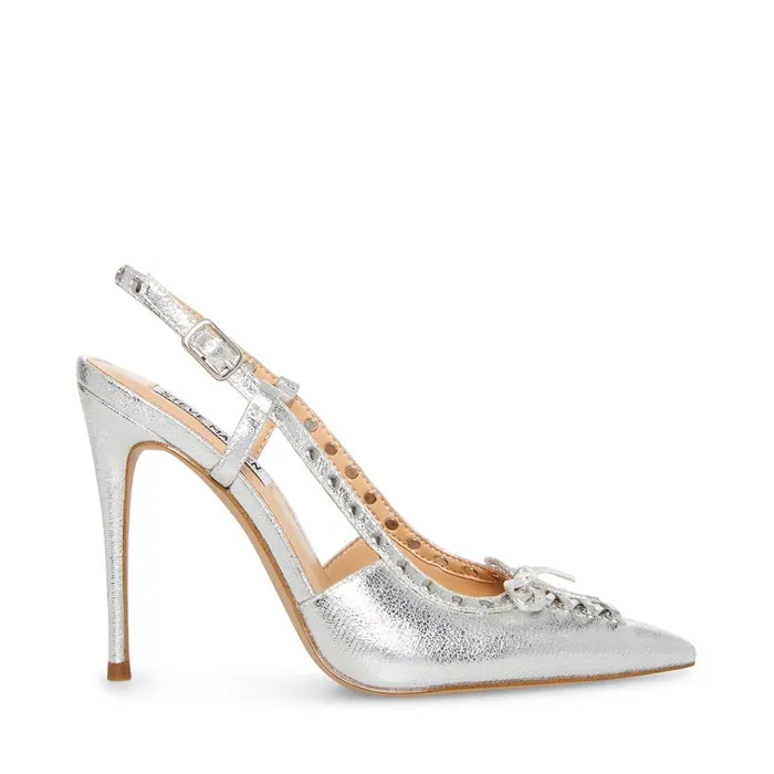 Womens Vivant Silver Steve Madden Heels