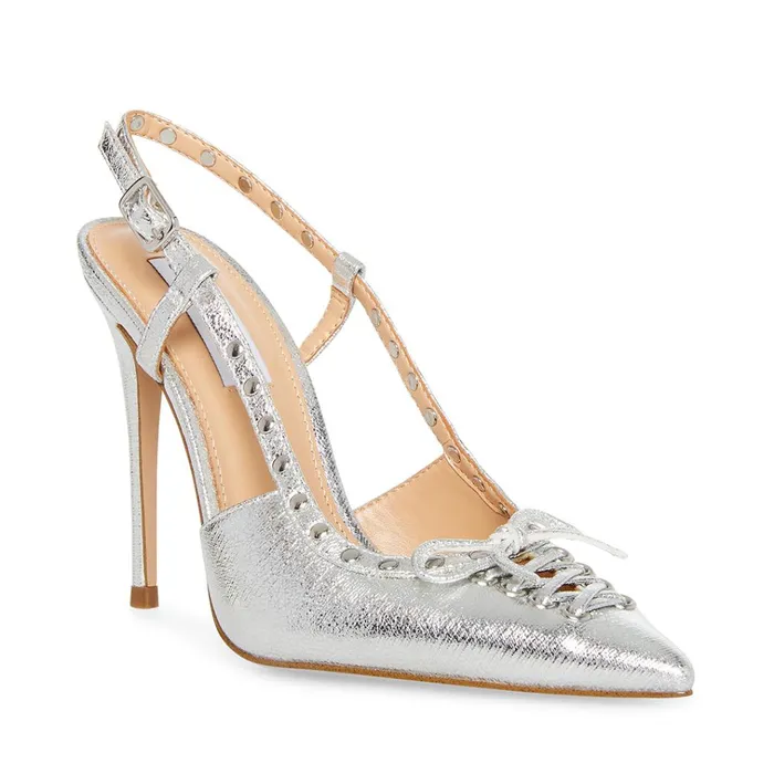 Womens Vivant Silver Steve Madden Heels