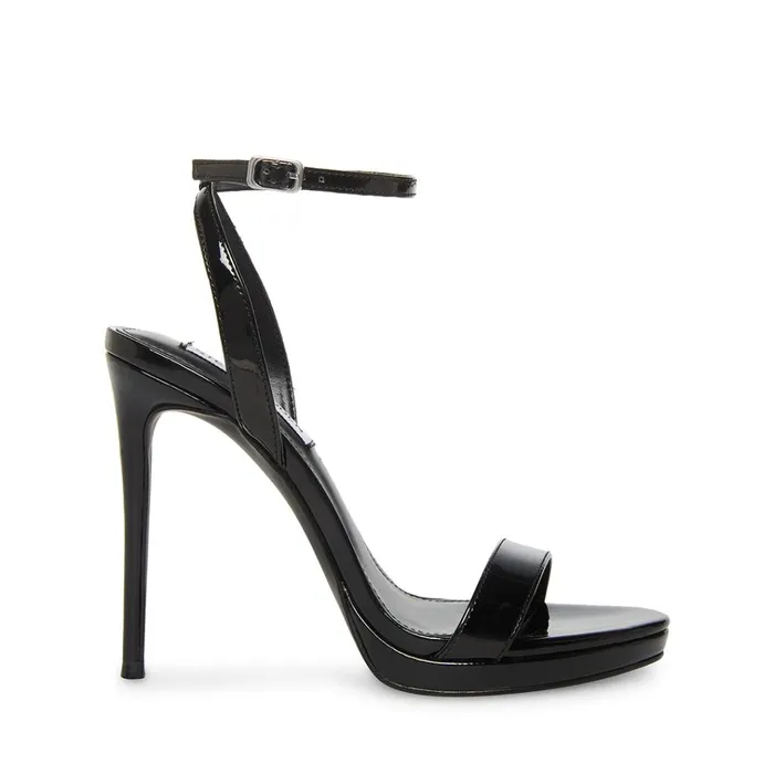 Womens Wafer Black Patent Steve Madden Heels