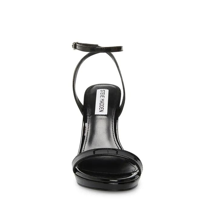 Womens Wafer Black Patent Steve Madden Heels