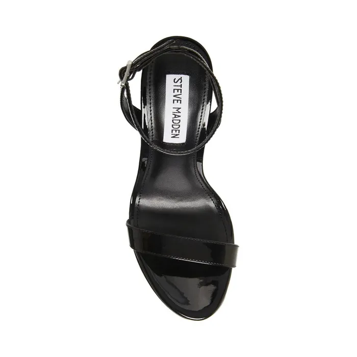Womens Wafer Black Patent Steve Madden Heels