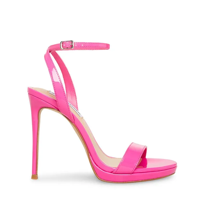 Womens Wafer Fuschia Patent Steve Madden Heels