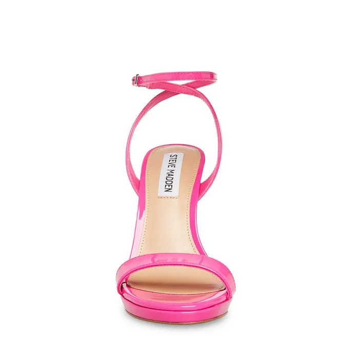 Womens Wafer Fuschia Patent Steve Madden Heels